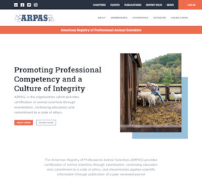 American Registry of Professional Animal Scientists, Modern Website Redesign