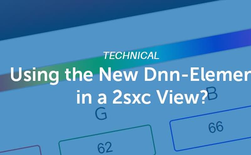 DNN Details 004: Using the New Dnn-Elements in a 2sxc View?